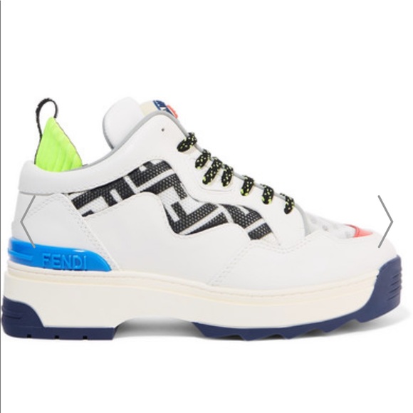 Fendi Platform Trex Sneakers Size 39.5 - Picture 4 of 7